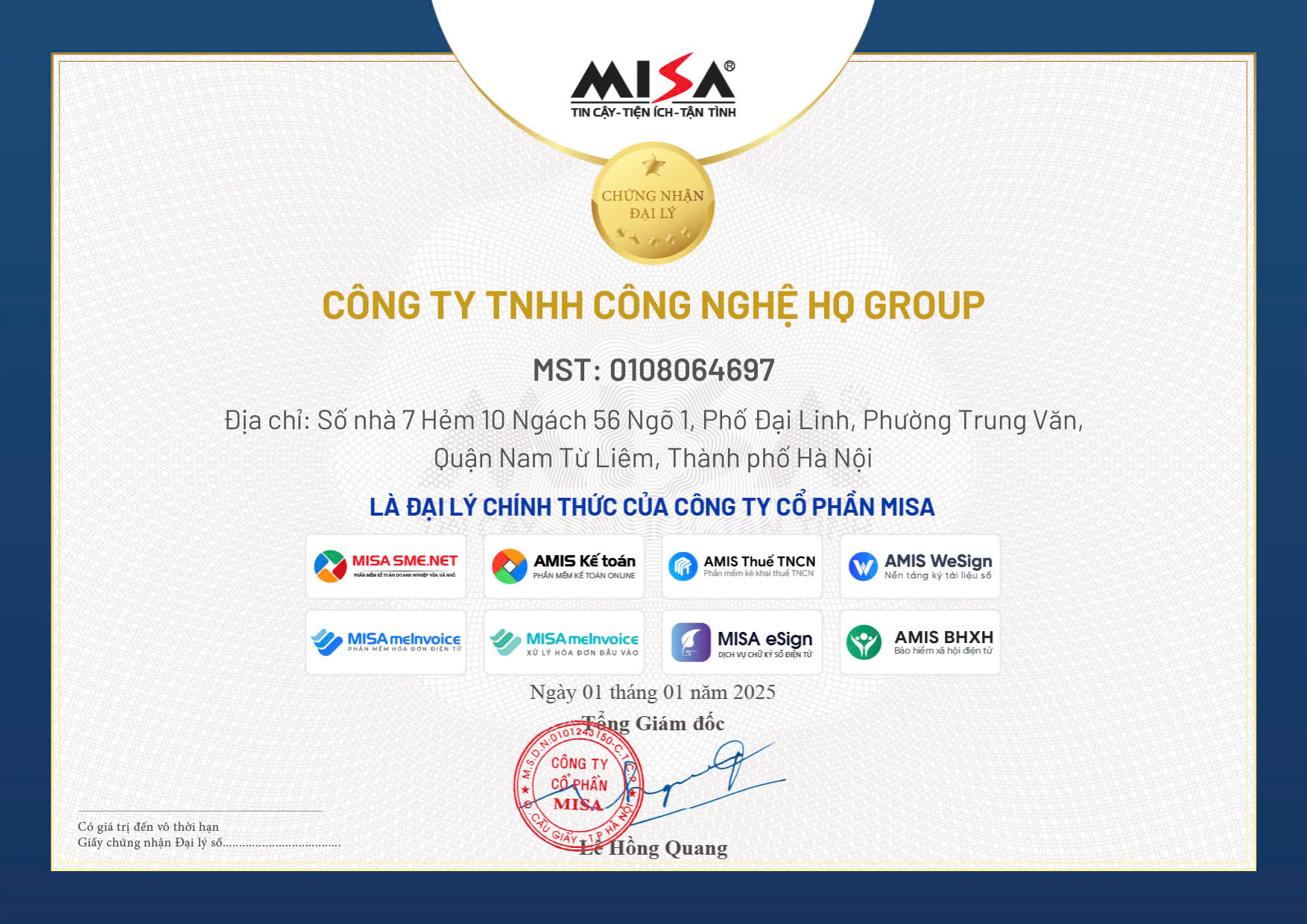 Đại lý MISA - HQ Group